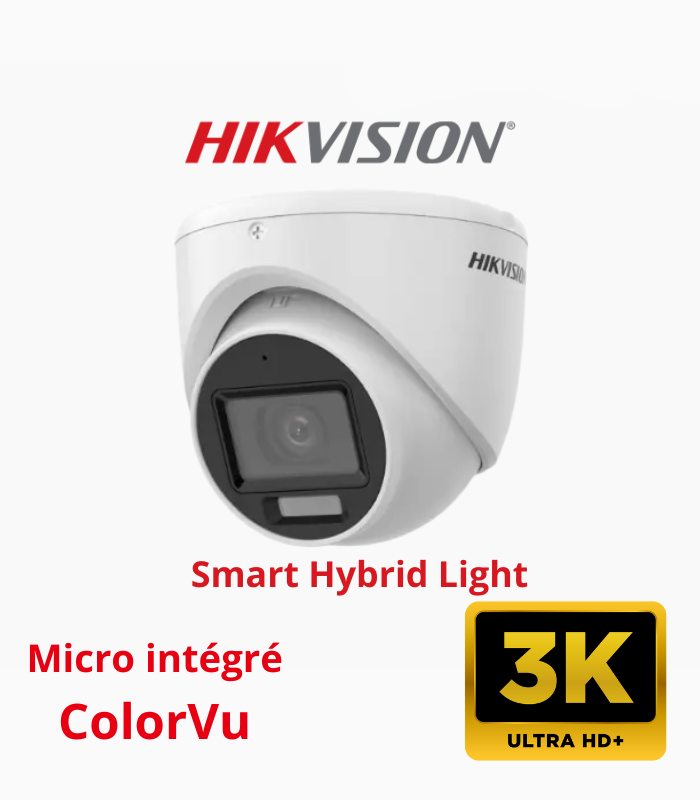 hikvision couleur 3k dome audio